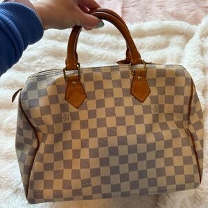 Authentic LOUIS VUITTON Damier Azur Speedy 30 Bag, Vintage